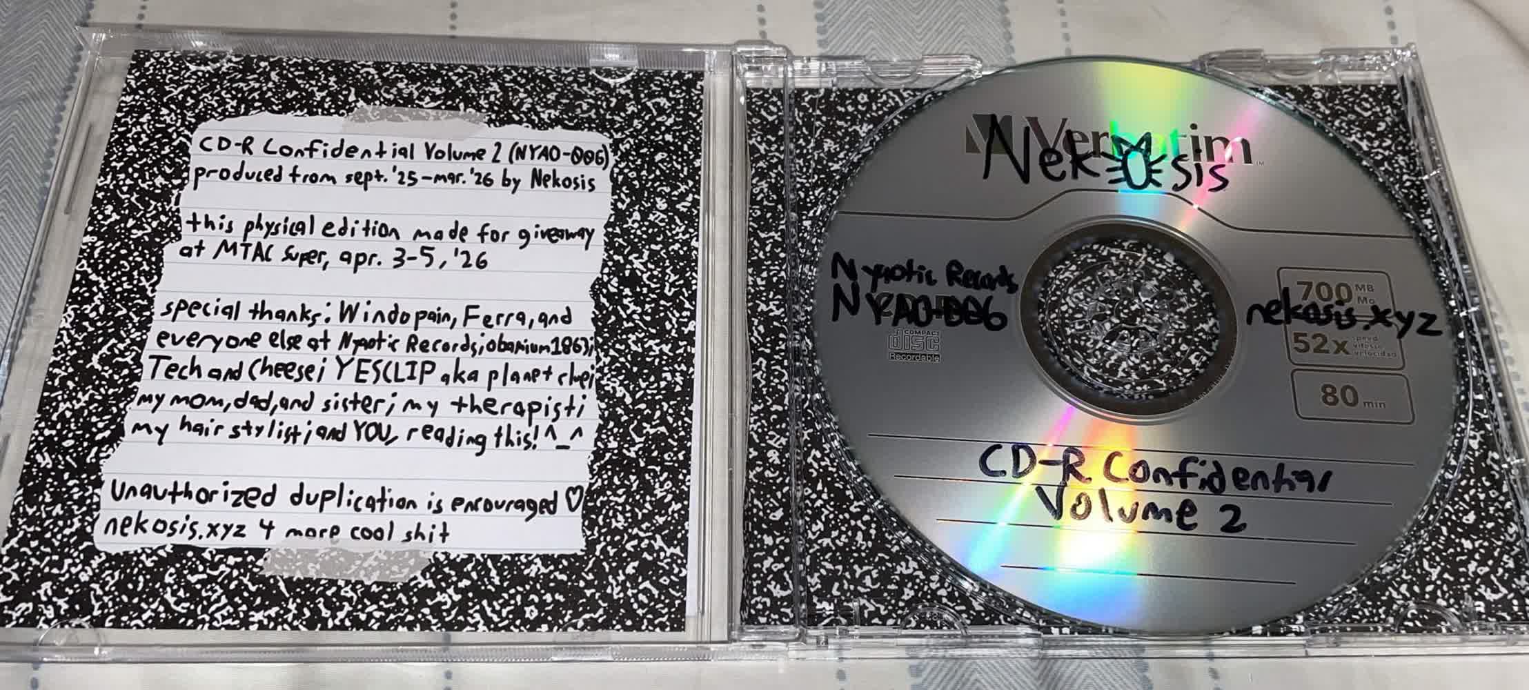 CD-R Confidential Volume 2 MTAC CD edition