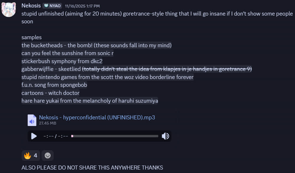 Original "hyperconfidential" demo post